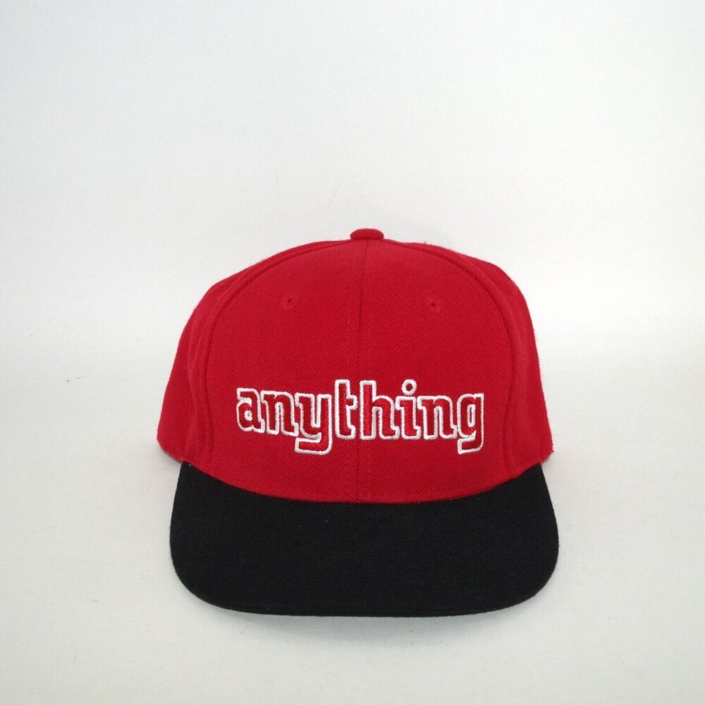 Vintage aNYthing Starter Snapback Hat A New York thing OG logo Red Black Rare